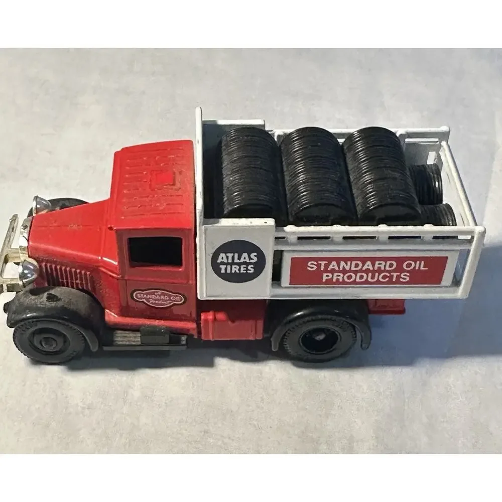 Vintage Lledo Chevron Standard Oil Atlas Tires 1930 Ford Truck England A202